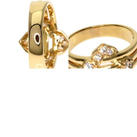 DIOR 18k Yellow Gold Diamond Ring - Picture 10 of 11